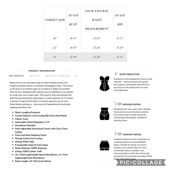 Corset Story Longline Over-bust Satin Corset - Picture 2 of 6